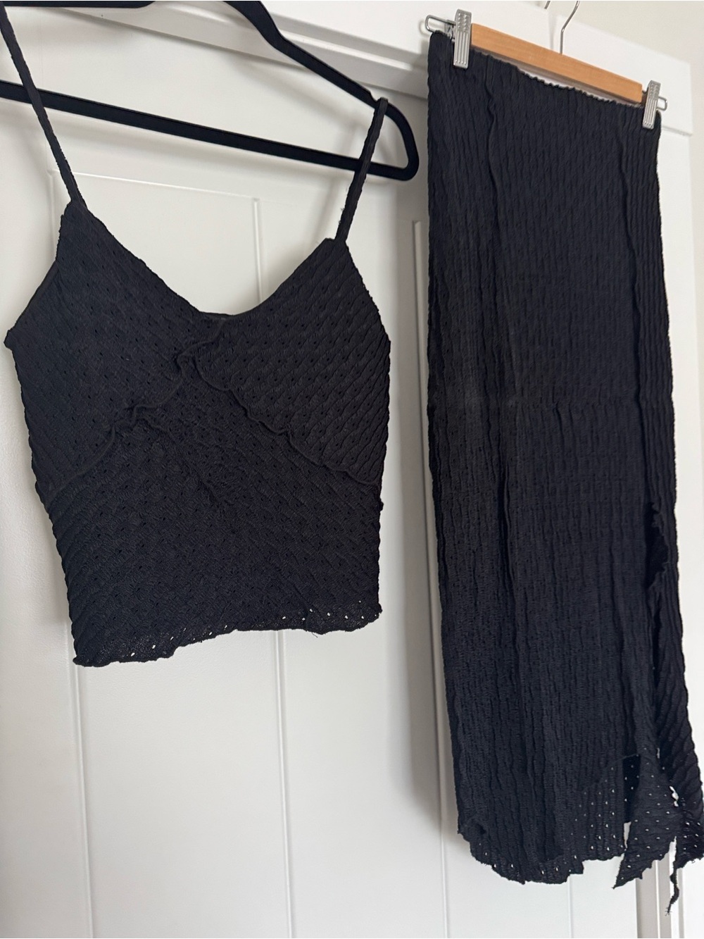 Women's Knit Skirt Set - Two-Piece Tank Top & Skirt - Picture 9 of 9